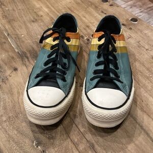 Converse leather retro sneakers size 7